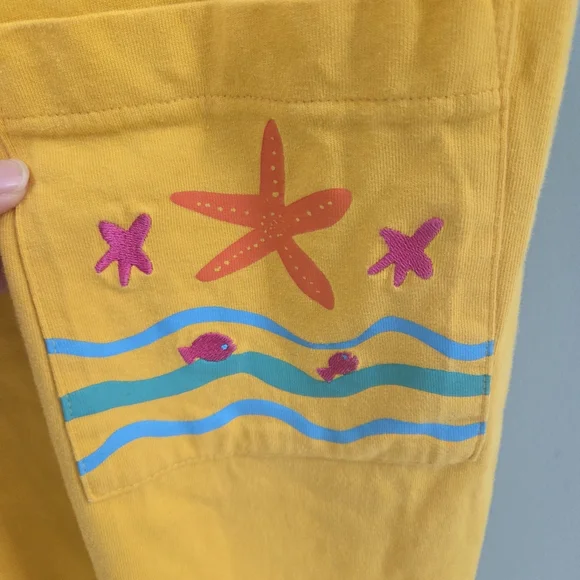 Vintage Summer Oasis Sunset Yellow Sleeveless Beach Dress with Embroidery Sz M - Picture 5 of 12